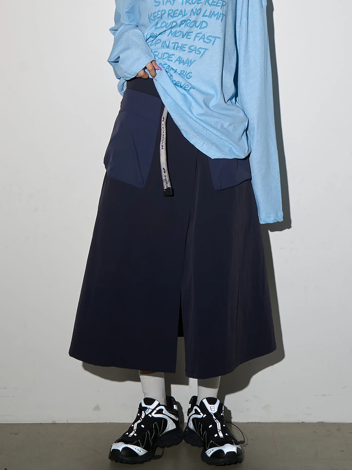 Outdoor Cargo Skirts Pants Men Fashion Quick Dry City Streetwear Loose Casual Sport Sweet Girl Y2k Track Shorts Skirt