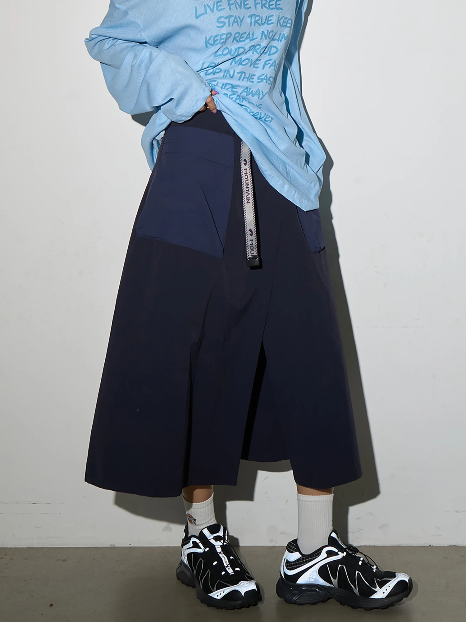 Outdoor Cargo Skirts Pants Men Fashion Quick Dry City Streetwear Loose Casual Sport Sweet Girl Y2k Track Shorts Skirt