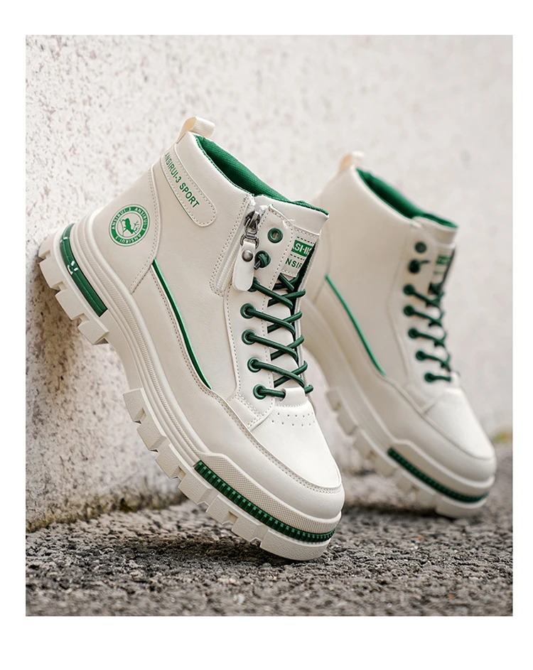 Men's Workwear High-Top Boots | Non-Slip Lace-Up Outdoor Sneakers