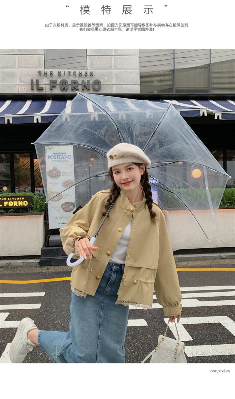 2026 Autumn New Short Windbreaker Jackets Women Trench Coat Female Casual Korean Fashion High-end All-match Outerwear Top Lady