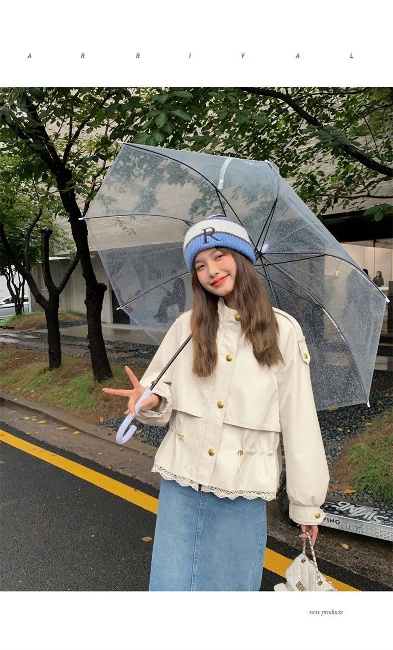 2026 Autumn New Short Windbreaker Jackets Women Trench Coat Female Casual Korean Fashion High-end All-match Outerwear Top Lady