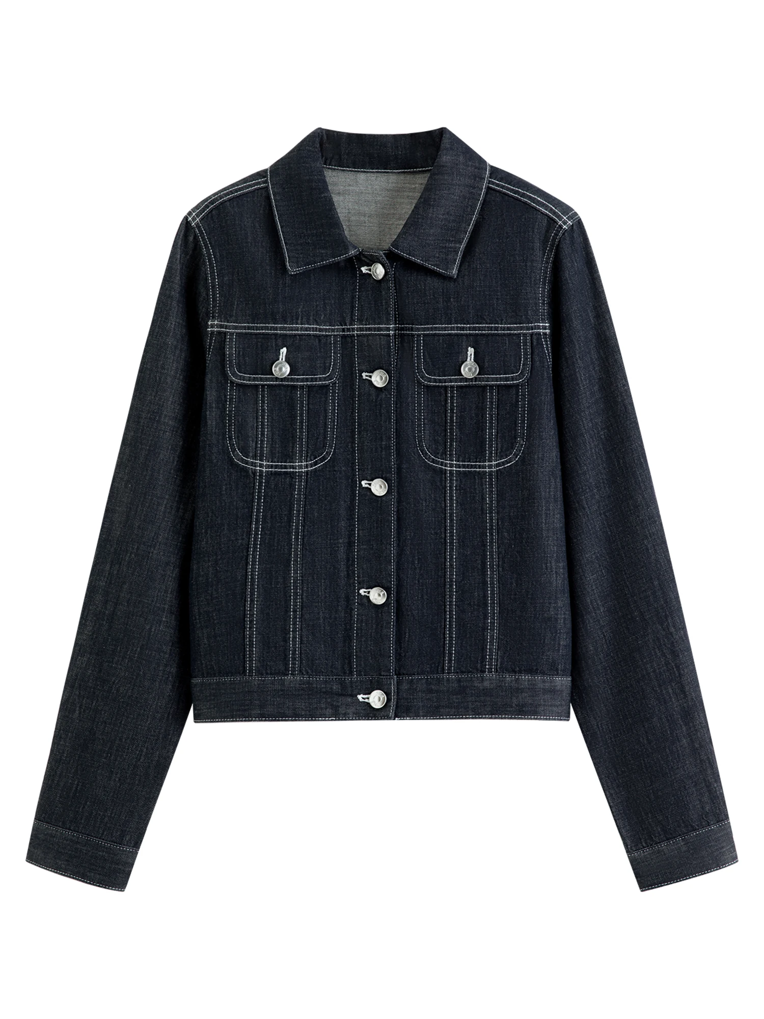FSLE【Premium Series】Vintage Y2K Denim Jacket Jeans Set Slim Trucker Coat Straight Leg Jeans Co-ord for Retro Street Chic Style