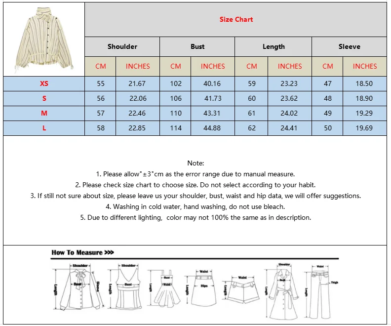BSAY 2026 Women Striped Stand Collar Jacket Detachable Shoulder Button Coat Drawstring Hem Long Sleeve Casual Loose Outerwear