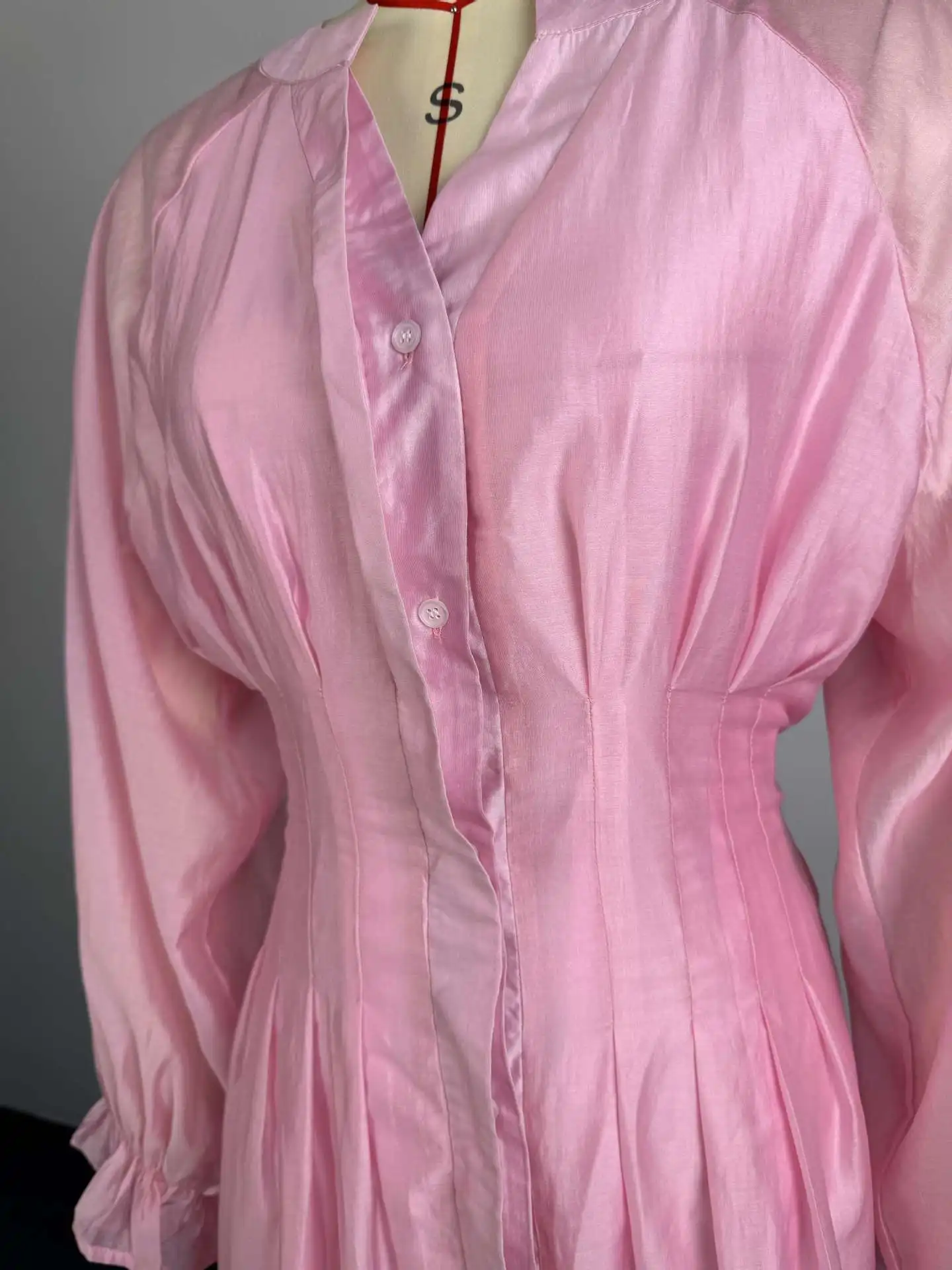 White Long Dress Women Shirt Dresses A Line Vestidos Y2k Streetwear V Neck Flare Sleeve Elegant High Waist Party Night Work 2026