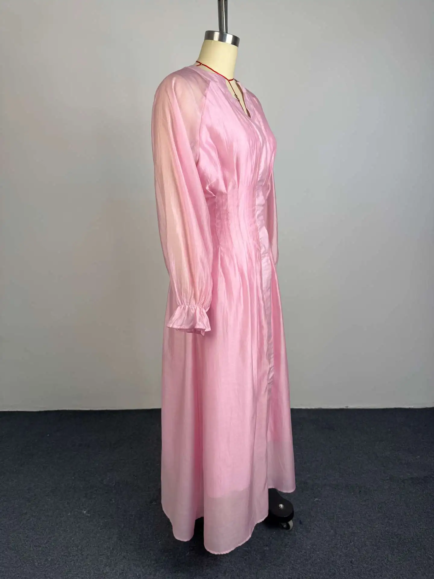 White Long Dress Women Shirt Dresses A Line Vestidos Y2k Streetwear V Neck Flare Sleeve Elegant High Waist Party Night Work 2026