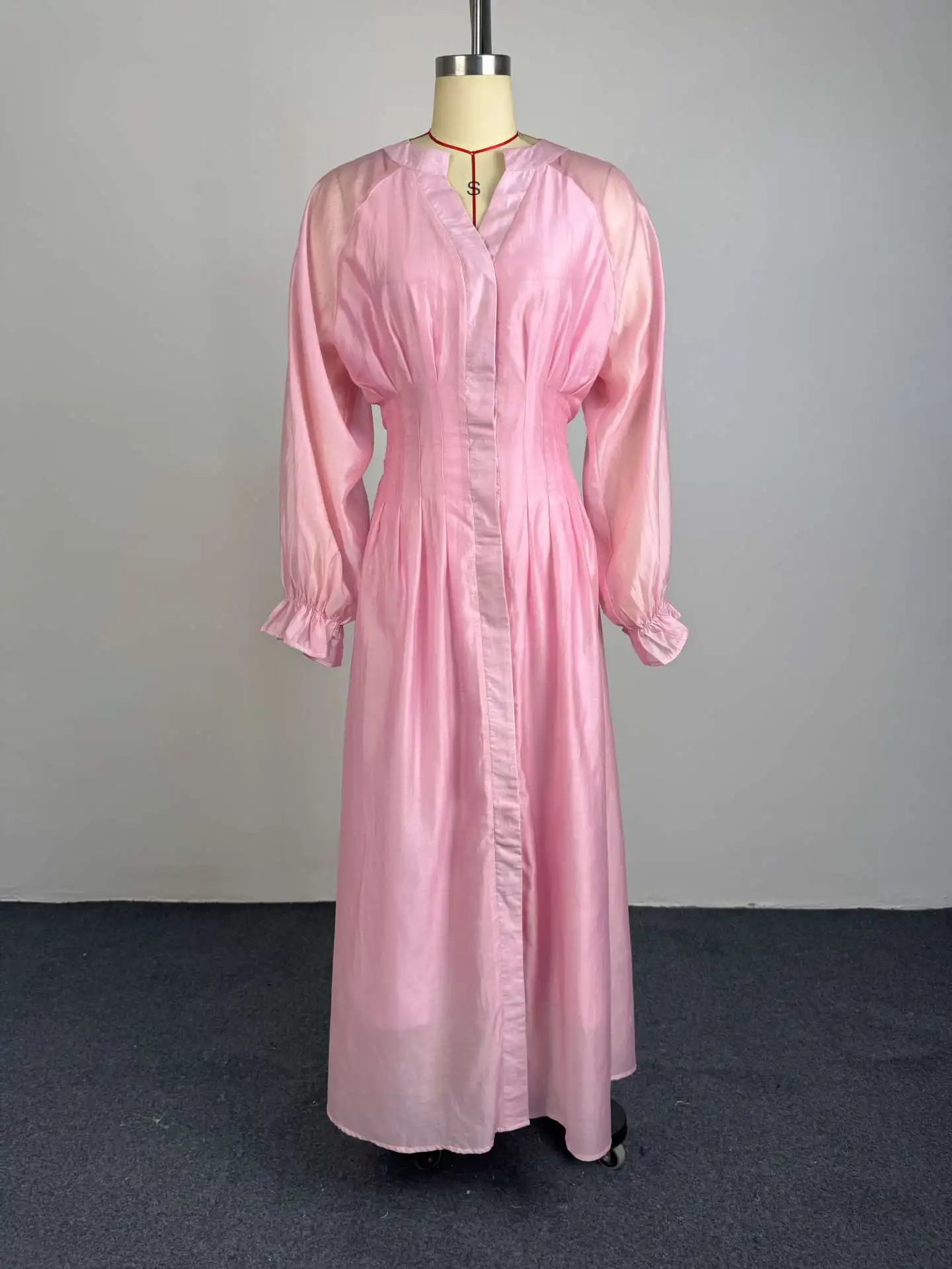 White Long Dress Women Shirt Dresses A Line Vestidos Y2k Streetwear V Neck Flare Sleeve Elegant High Waist Party Night Work 2026