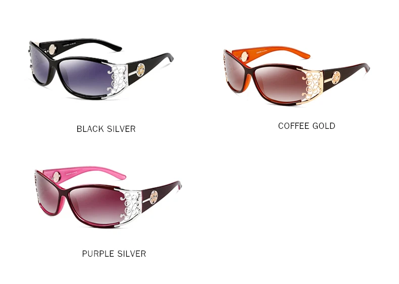 PARZIN Luxury Sunglasses Women Brand Designer Vintage Polarized Ladies Sun Glasses Hollow Lace Female Driving Goggles Shades