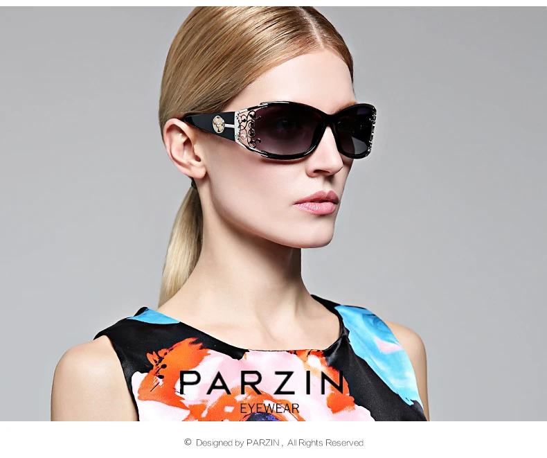 PARZIN Luxury Sunglasses Women Brand Designer Vintage Polarized Ladies Sun Glasses Hollow Lace Female Driving Goggles Shades