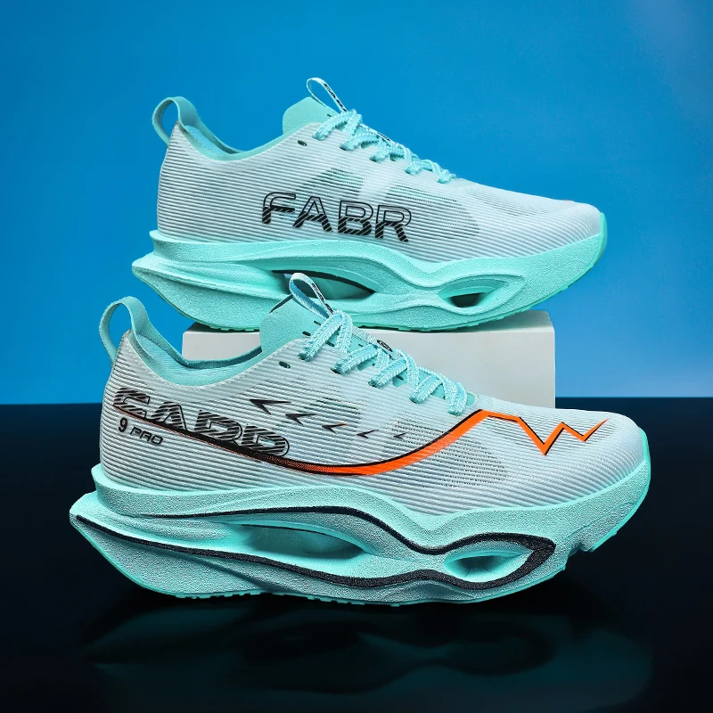 Men Running Shoes Carbon Board Professional Marathon Sports Breathable Lightweight Woman Comfortable Athletic Original Sneakers