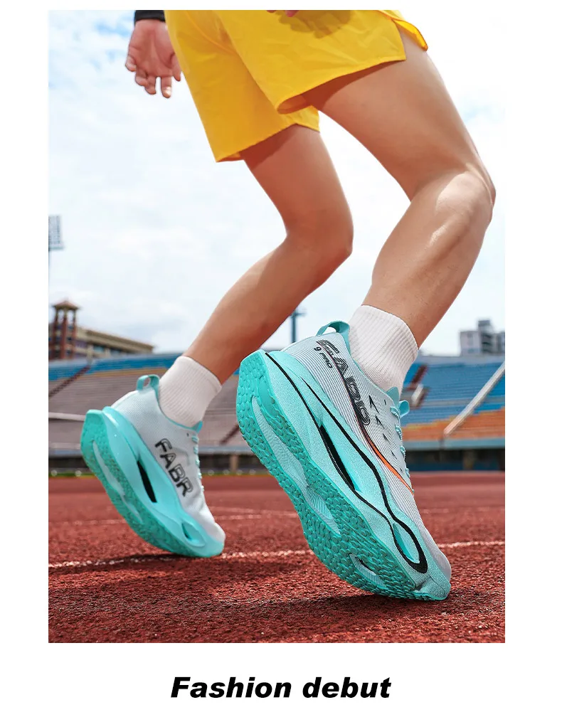 Men Running Shoes Carbon Board Professional Marathon Sports Breathable Lightweight Woman Comfortable Athletic Original Sneakers