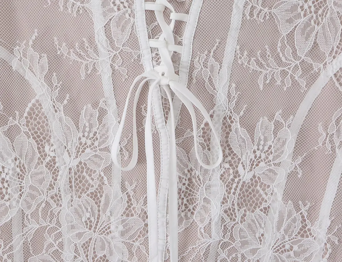 Sexy Women Lace Strapless Bodycon Party Mini Dresses
