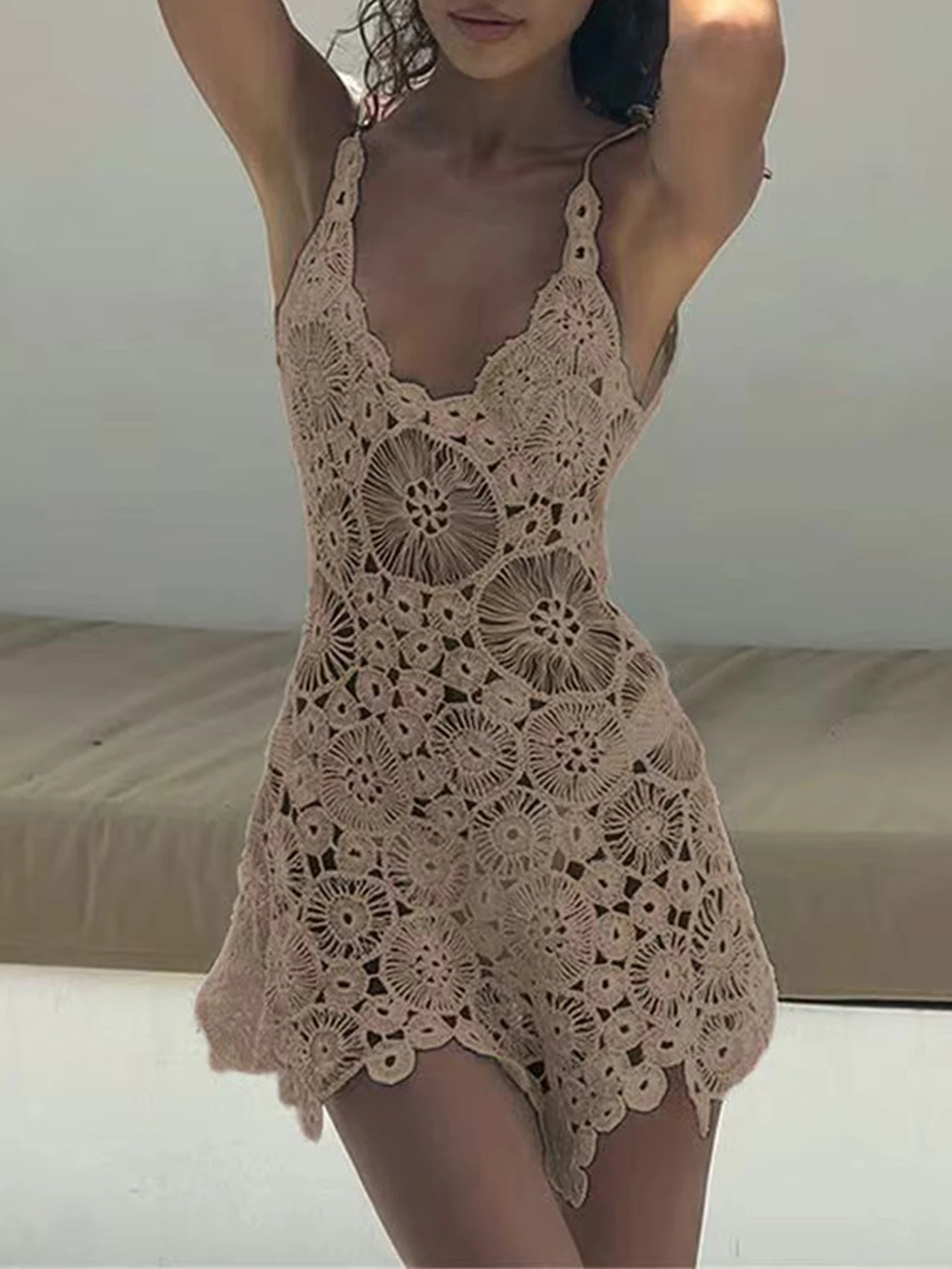 Sexy Backless White Summer Dress Women Vacation Beach Club Party Dress Woman See Through Bodycon Short Evening Dresses Vestidos