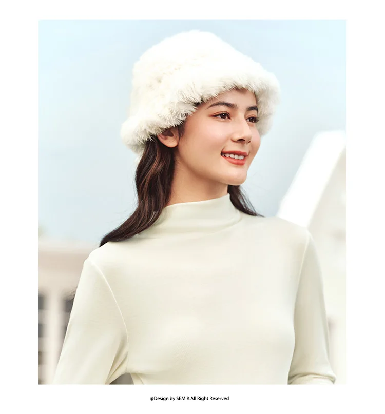 Semir Women Tshirt Thermal Antibacterial Half Turtleneck Solid Slim Fit Long Sleeve 2026 Everyday Layering Base Top