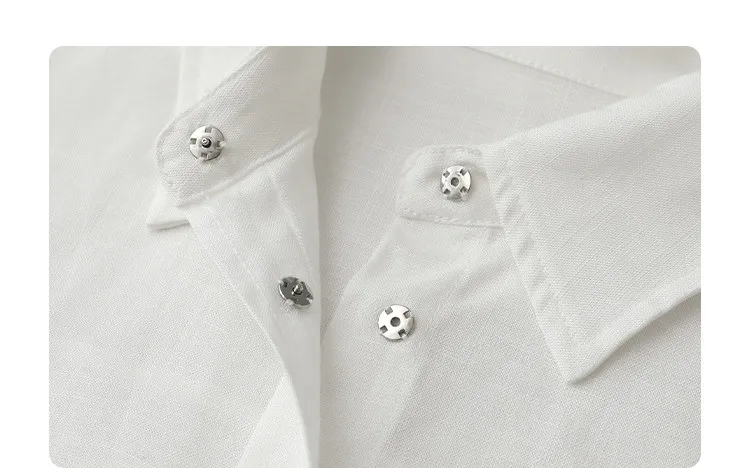 CHIC VEN Fashion Women Shirt White Single-breasted Loose Casual Long Sleeve Pony Embroidered Female Blouses Spring Summer 2026