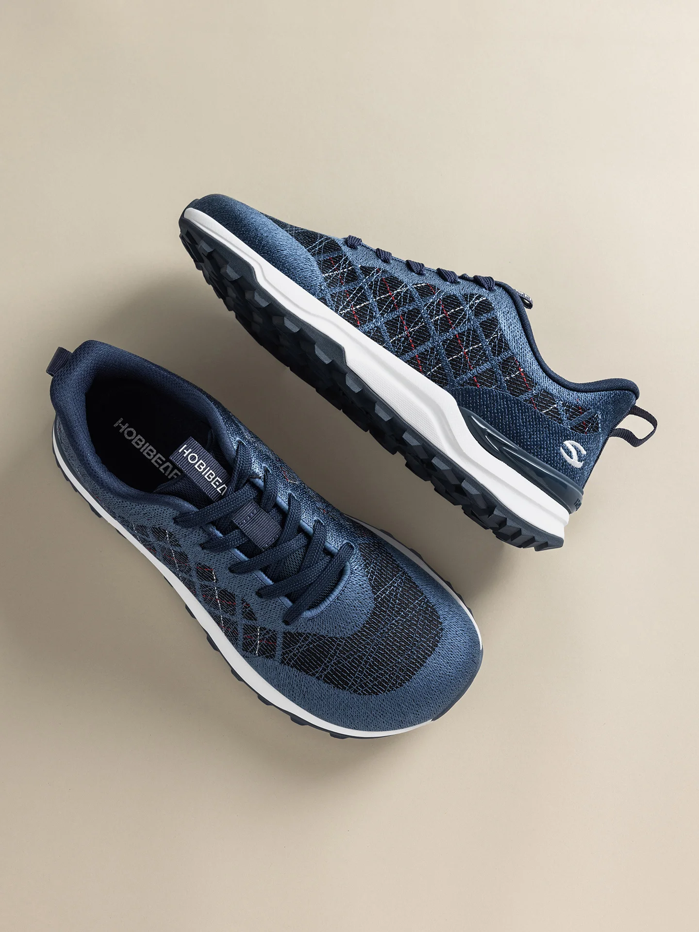 HOBIBEAR Unisex Wide Toe Box Running Shoes Mesh Knit Breathable Walking Sneakers Non-Slip Lightweight Casual Jogging Footwear