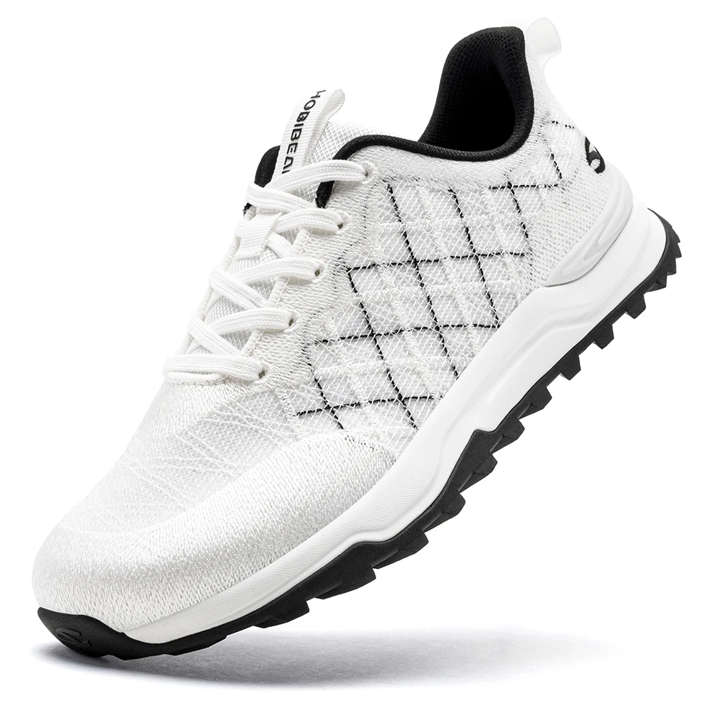 HOBIBEAR Unisex Wide Toe Box Running Shoes Mesh Knit Breathable Walking Sneakers Non-Slip Lightweight Casual Jogging Footwear