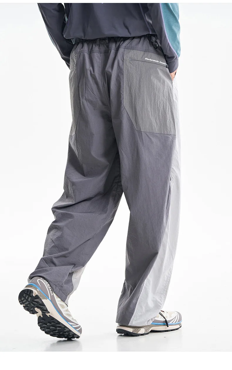 Men Outdoor Lightweight Waterproof Sport Pant Women City Hiking Loose Casual Quick Dry Track Cargo Pants Techwear Trousers
