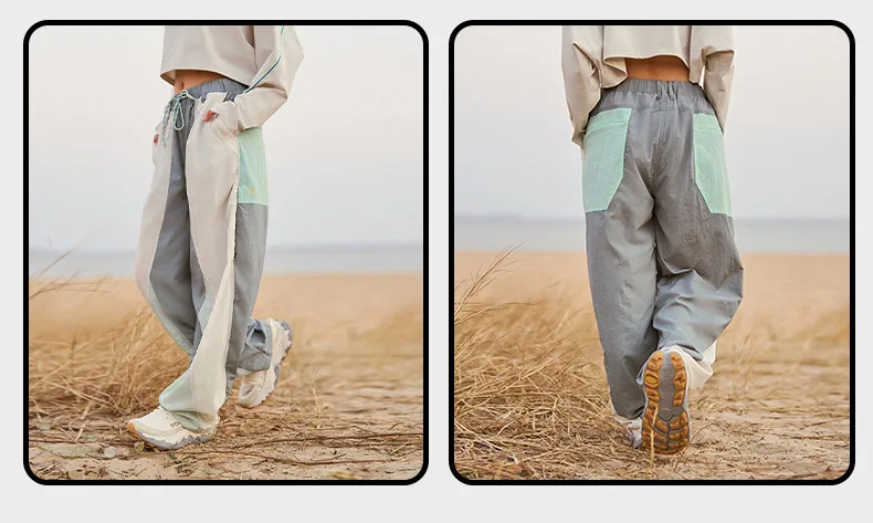 Men Outdoor Lightweight Waterproof Sport Pant Women City Hiking Loose Casual Quick Dry Track Cargo Pants Techwear Trousers