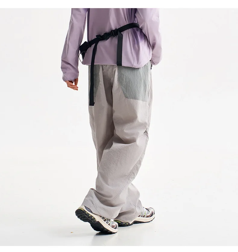 Men Outdoor Lightweight Waterproof Sport Pant Women City Hiking Loose Casual Quick Dry Track Cargo Pants Techwear Trousers