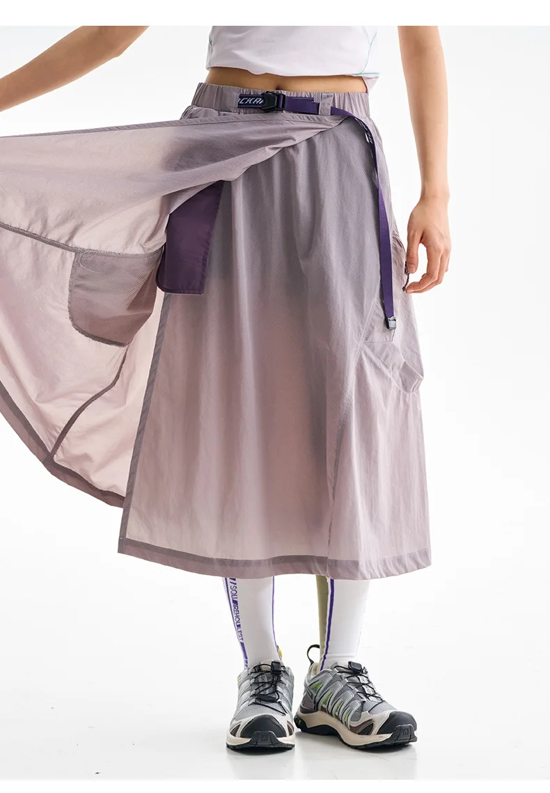 Women Outdoor Fashion Hiking Lightweight Quick Dry Sport Skirt Sweet Girl Streetwear Loose Casual Y2k Cargo Skirts Pants