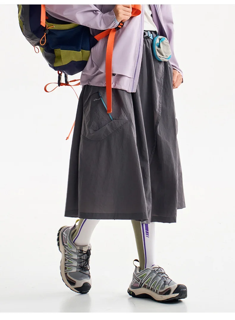 Women Outdoor Fashion Hiking Lightweight Quick Dry Sport Skirt Sweet Girl Streetwear Loose Casual Y2k Cargo Skirts Pants