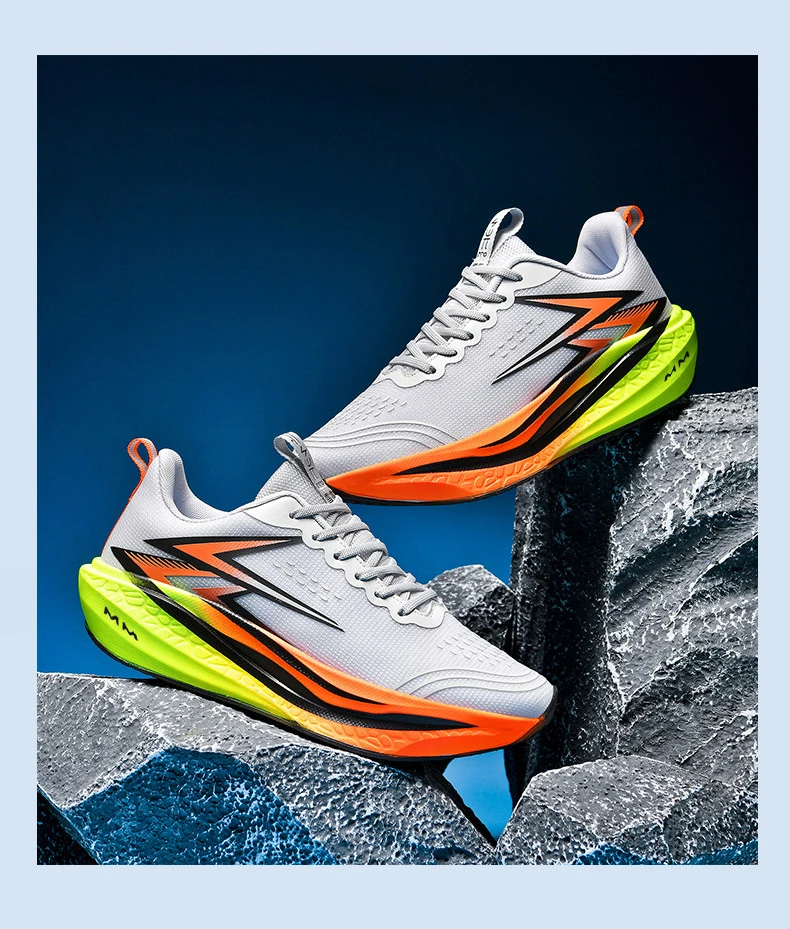 Men Running Shoes Carbon Board Marathon Speciality Walking Sneakers For Men Sports Casual Lightweight Women's Athletic Sneakers