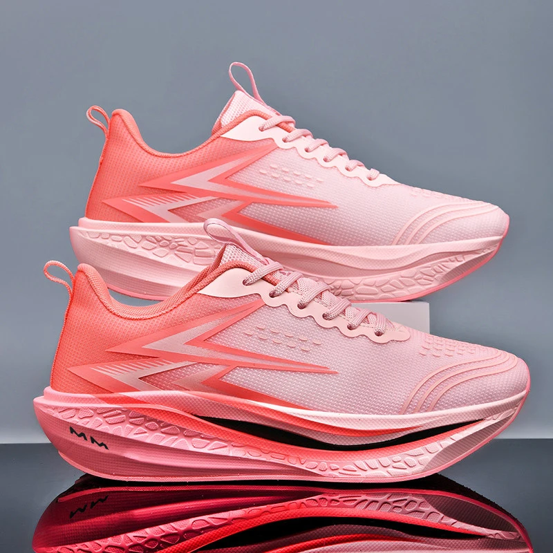 Men Running Shoes Carbon Board Marathon Speciality Walking Sneakers For Men Sports Casual Lightweight Women's Athletic Sneakers