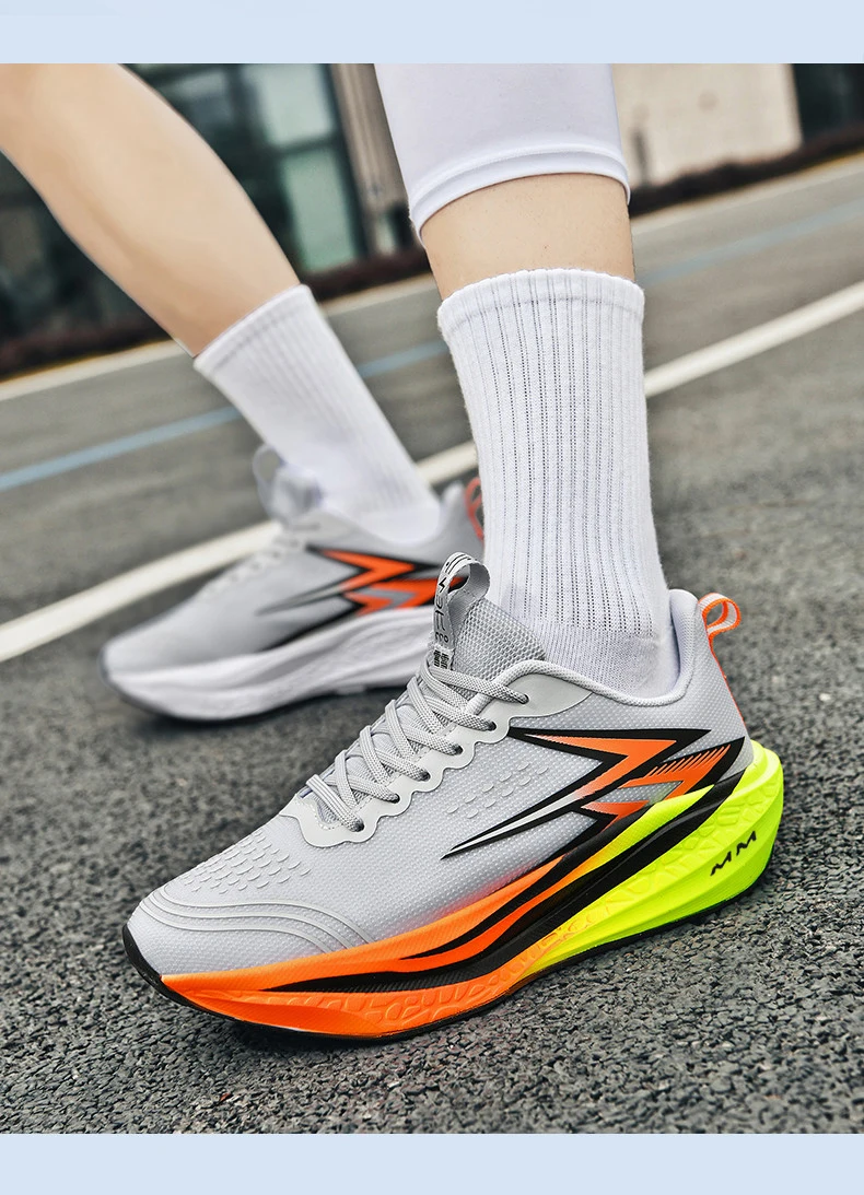 Men Running Shoes Carbon Board Marathon Speciality Walking Sneakers For Men Sports Casual Lightweight Women's Athletic Sneakers