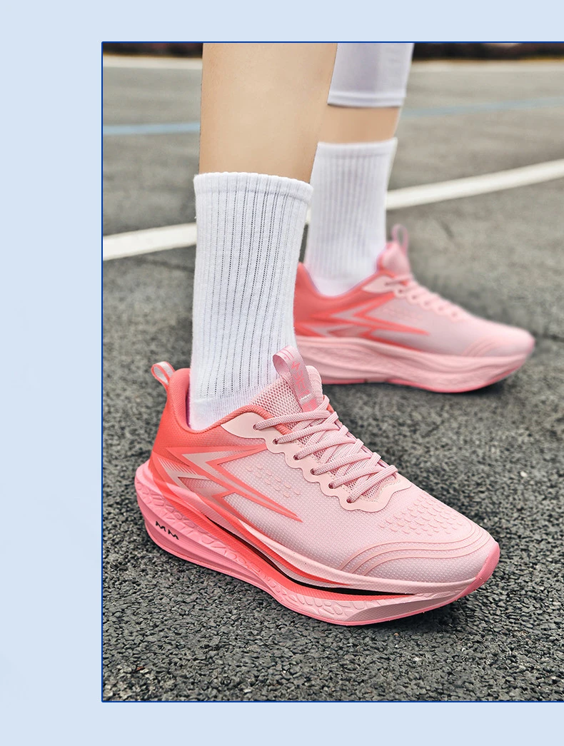 Men Running Shoes Carbon Board Marathon Speciality Walking Sneakers For Men Sports Casual Lightweight Women's Athletic Sneakers