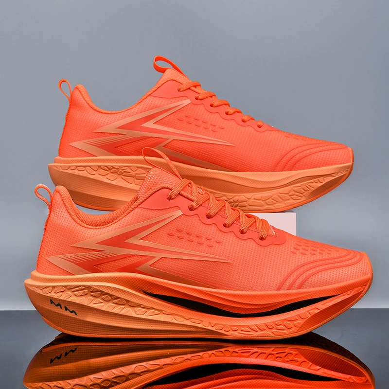 Men Running Shoes Carbon Board Marathon Speciality Walking Sneakers For Men Sports Casual Lightweight Women's Athletic Sneakers