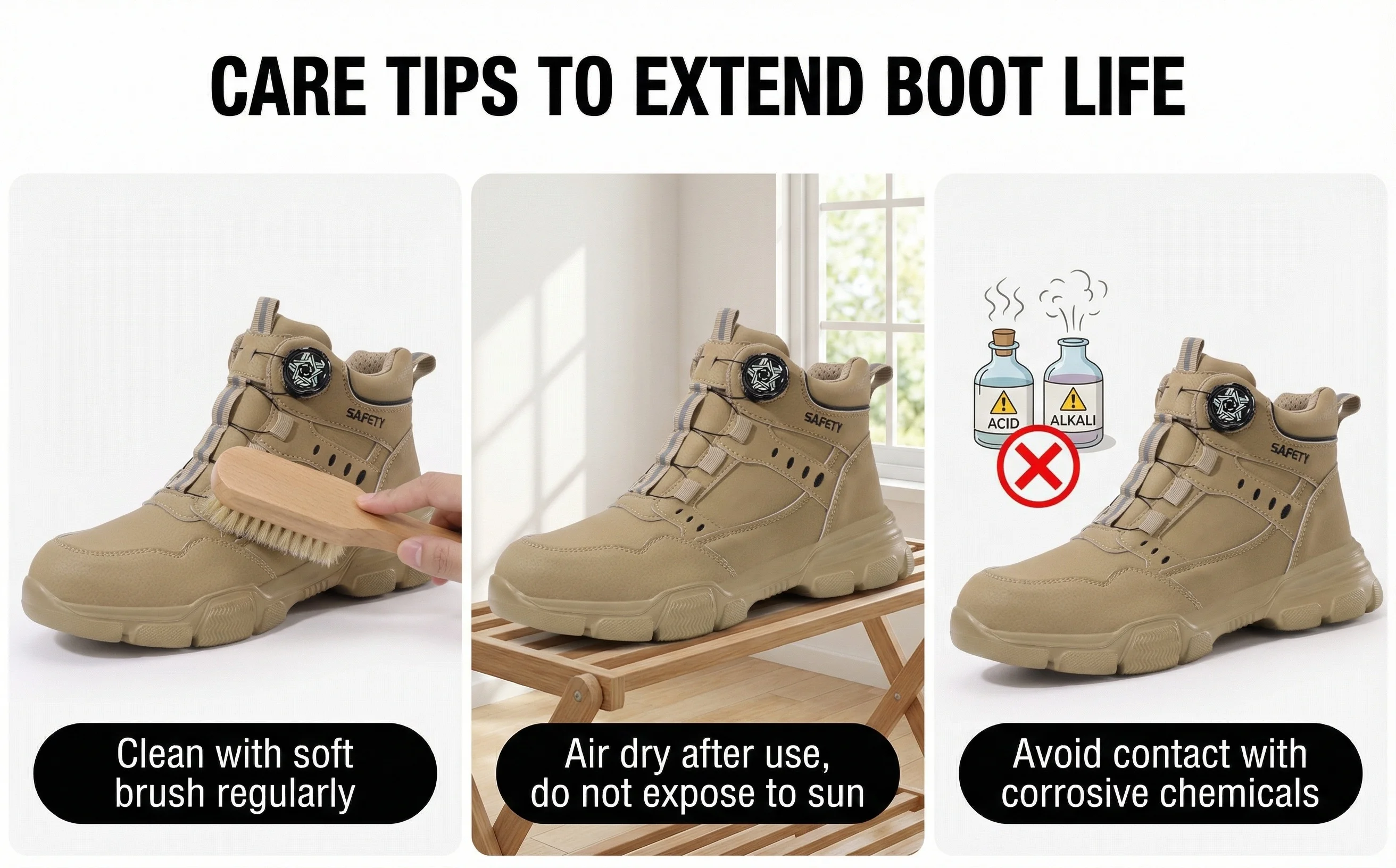 Breathable Men's Safety Sneakers Tough Men's Work Boots Anti Impact Anti Smash Wear Resistant Construction Industrial Shoes