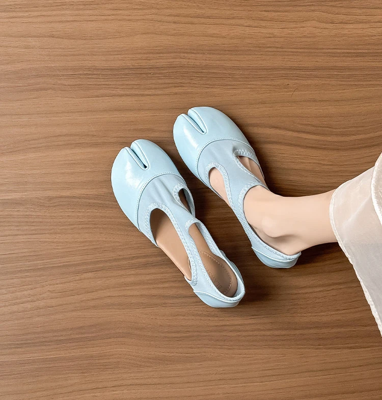 Tabi Ballet Flat Women Sandals Stretch Fabric Casual Loafers Brand Designer Elegant Mary Jane Split Toe Sneaker Shoes балетки