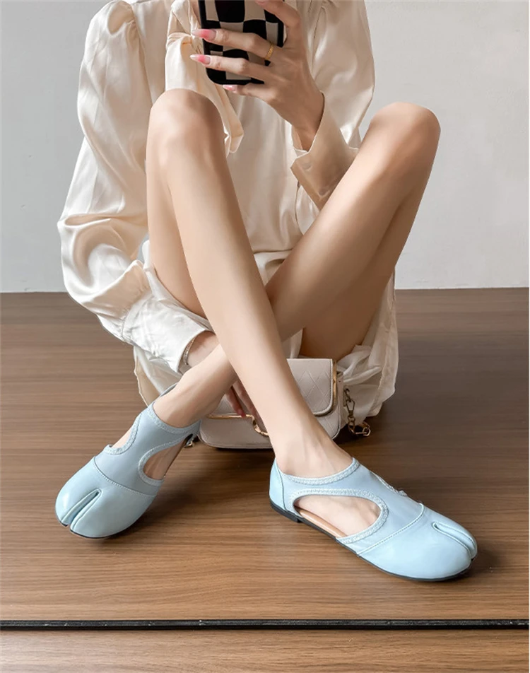 Tabi Ballet Flat Women Sandals Stretch Fabric Casual Loafers Brand Designer Elegant Mary Jane Split Toe Sneaker Shoes балетки