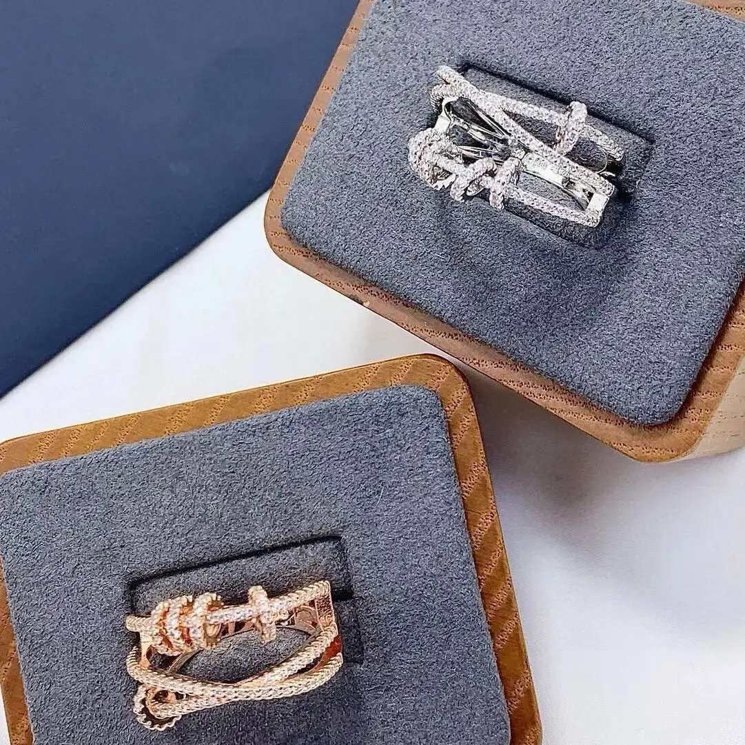 Luxury Classic High Quality Fashion s925 Silver Time Running Rotatable Moissanite Ring Accessories Jewelry RingHoliday gift