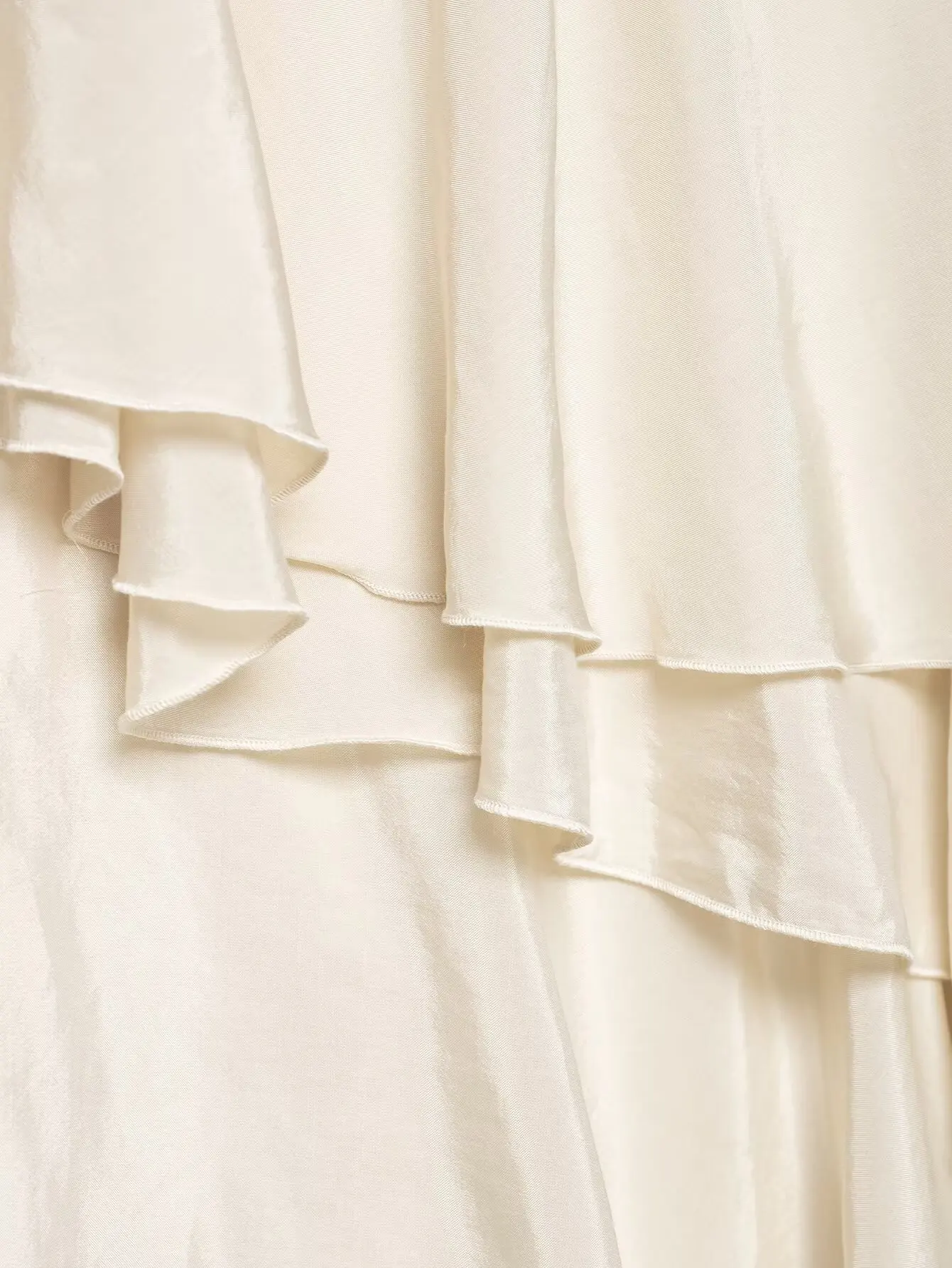KONDALA Elegant Tiered Ruffled Asymmetrical Skirt Women's Trendy Midi Skirt New 2026 Spring Summer Fashion Vacation Party Skirt
