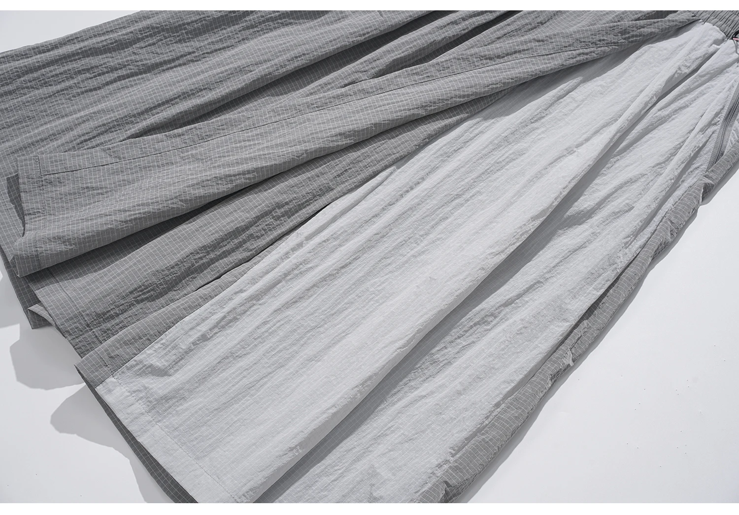 Women's Water-Repellent Summer Skirt-Pants – Mid-Waist, Asymmetrical Hem & Color-Block Design for Urban Outdoor & Casual Wear