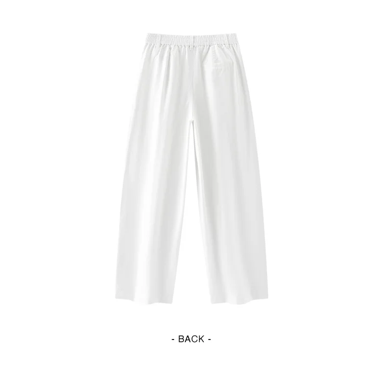 Semir Women Pants Washed Brushed Curved Barrel Leg Elastic Waist Loose Casual Autumn Trousers Daily Wear 2026