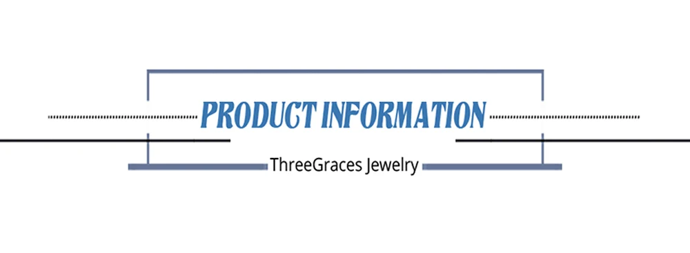 ThreeGraces Luxury Shiny Blue Zirconia Geometric Infinite Shape Bridal Wedding Lucky Leaf Link Chain Bracelet for Women Jewelry