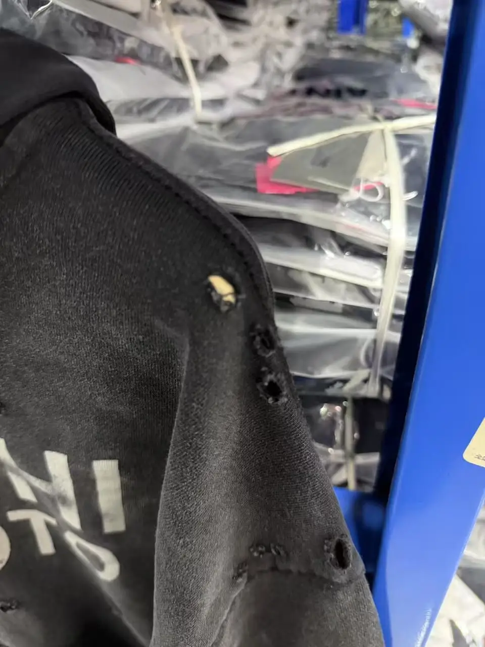 WASHED SATOSHI NAKAMOTO 26SS Luke Logo-Printed Hole Cardigan Hoodie Men Women High Quality Heavy Fabric Hooded Pullover
