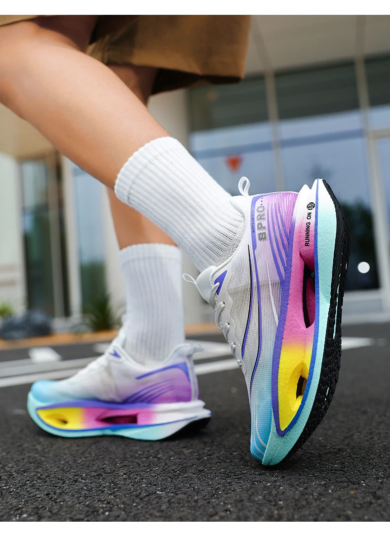  Marathon Men Running Shoes Carbon Board Casual Sneakers Breathable Tennis Sports Trainers Lightweight Women Athletic Sneakers
