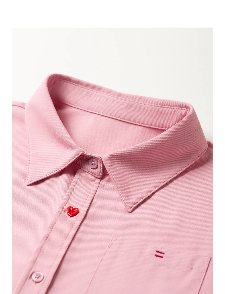 TOYOUTH Women's Pure Cotton Cavalry Twill Blouse 2026 Autumn New Long Sleeve Loose Fit Athletic Preppy Lazy Commute Style