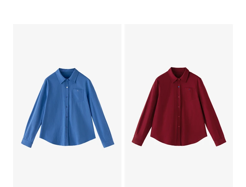 TOYOUTH Women's Pure Cotton Cavalry Twill Blouse 2026 Autumn New Long Sleeve Loose Fit Athletic Preppy Lazy Commute Style