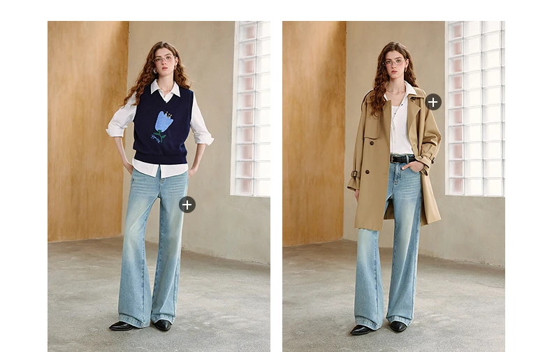 TOYOUTH Women's Pure Cotton Cavalry Twill Blouse 2026 Autumn New Long Sleeve Loose Fit Athletic Preppy Lazy Commute Style