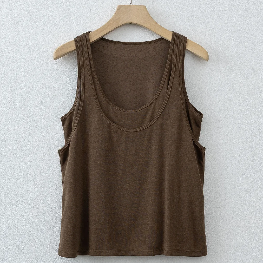 2026 Women's Casual Sleeveless Tank Top Comfortable Breathable Fashion Basic Solid Color Tank Tops for Women