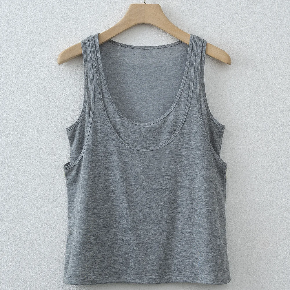 2026 Women's Casual Sleeveless Tank Top Comfortable Breathable Fashion Basic Solid Color Tank Tops for Women