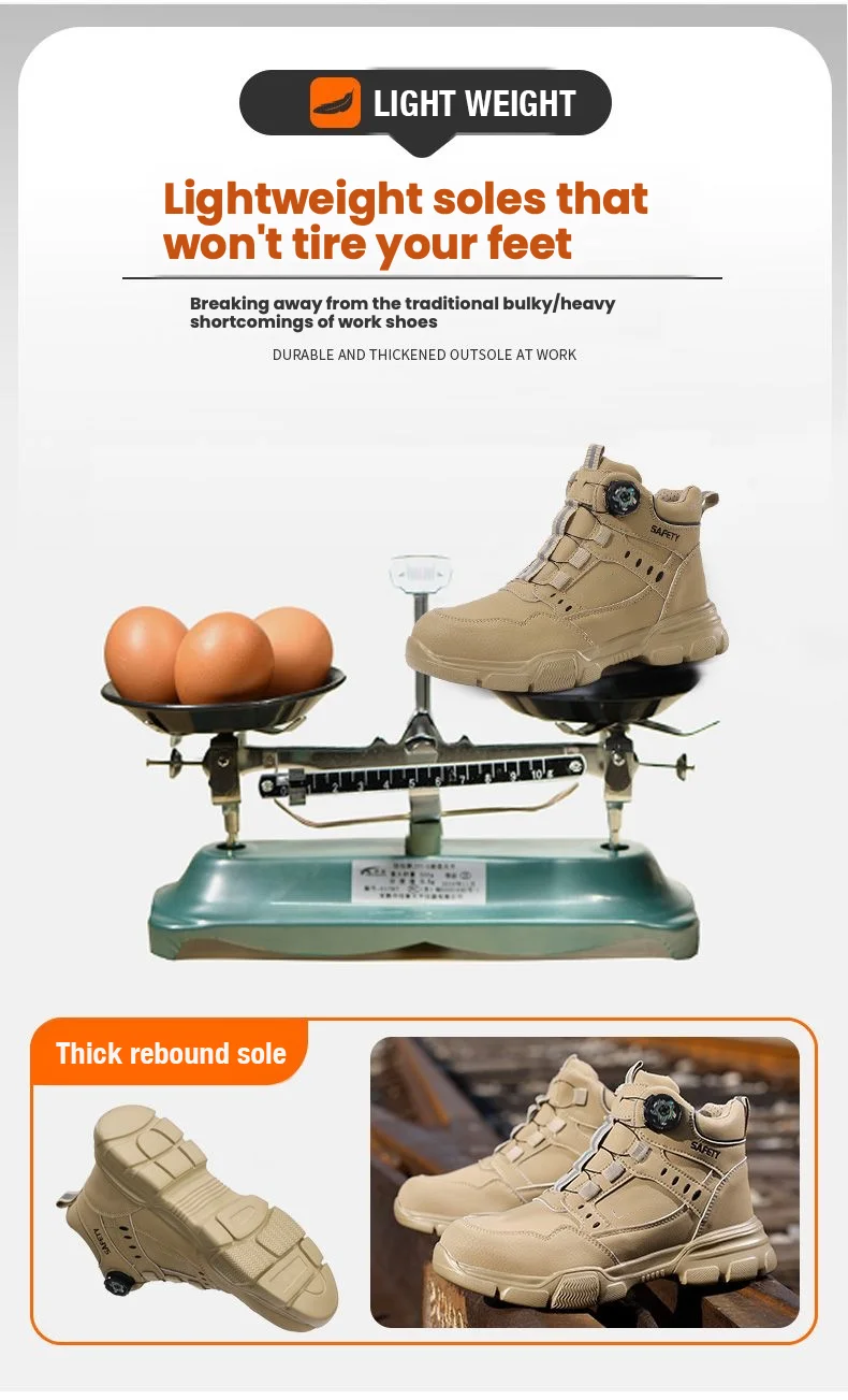 Halloween Waterproof Men's Safety Shoes Comfort Work Sneakers Shoes Indestructible Puncture Proof Light Outdoor Work Boots Men