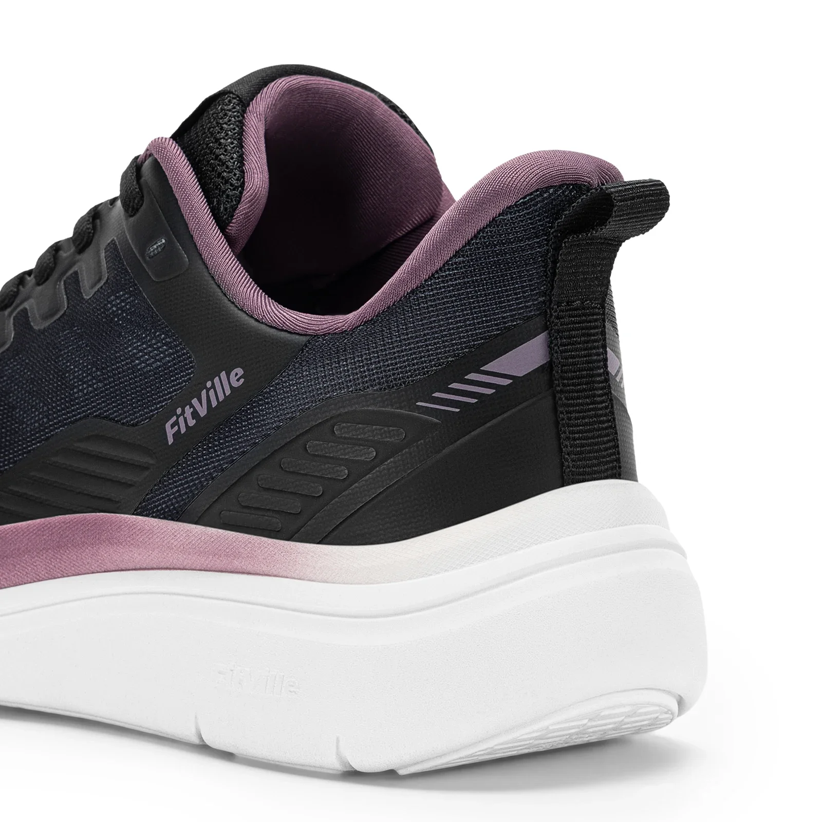 FitVille Women's Extra Wide Walking Sneakers, Breathable Lightweight Running Shoes with Arch Support for Flat Feet and Heel Pain