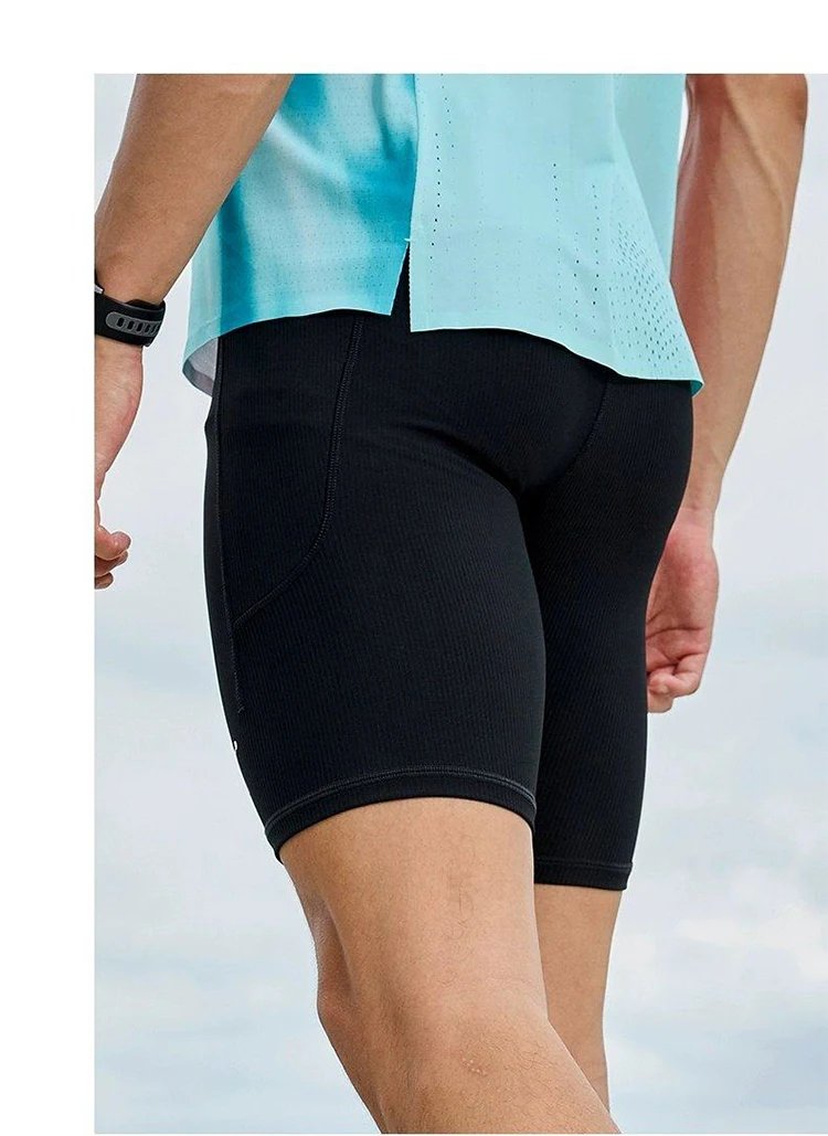 QIAODAN FEIYING PB6.0 Men Half Elastic Fitness Shorts 2026 Summer Breathable Tight Fit Sport Pants Men's Clothing QZBZK3261031R