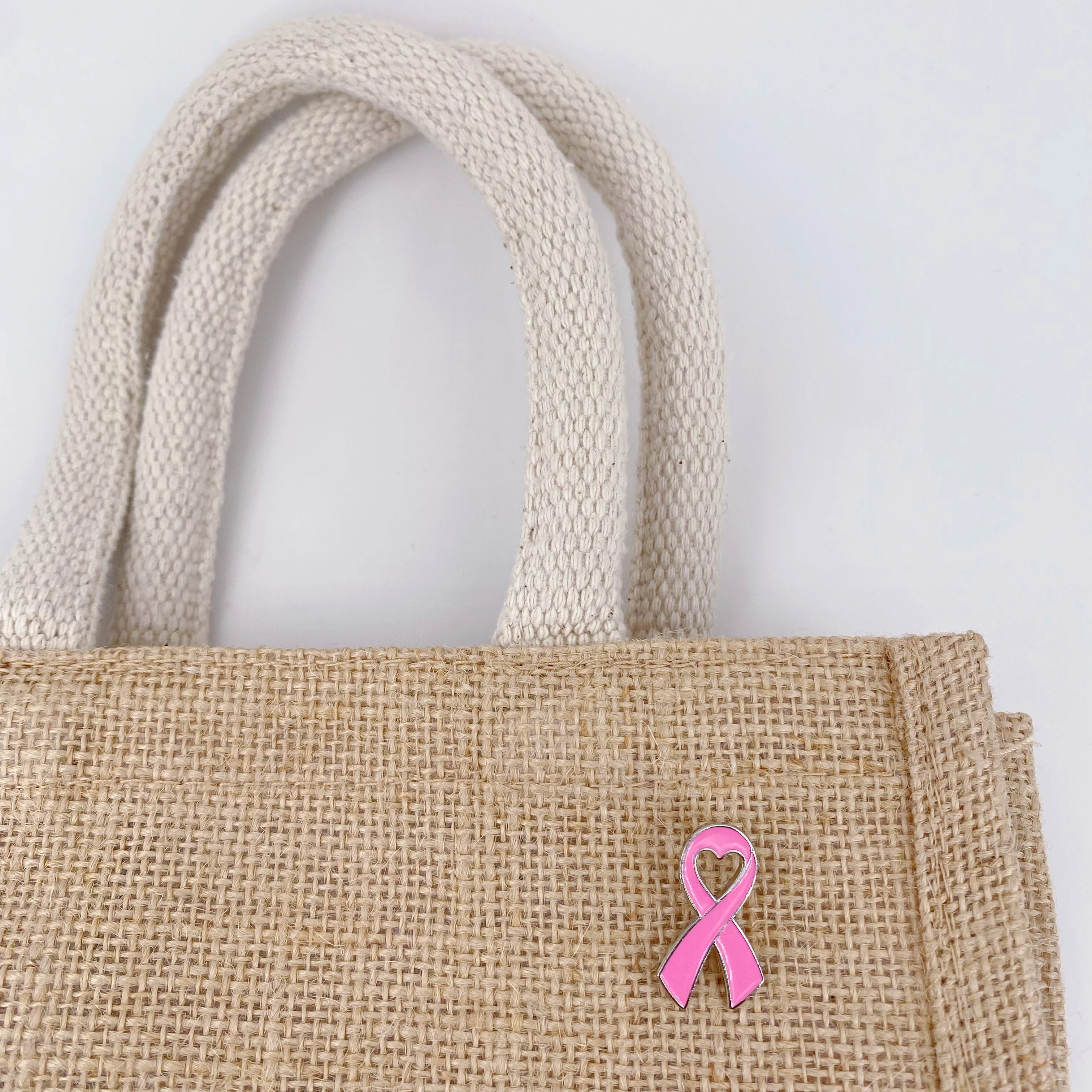 Pink Ribbon Pins Breast Cancer Awareness Enamel Lapel Pin for Women Pink Ribbon Brooch Pins Pink Hope Ribbon