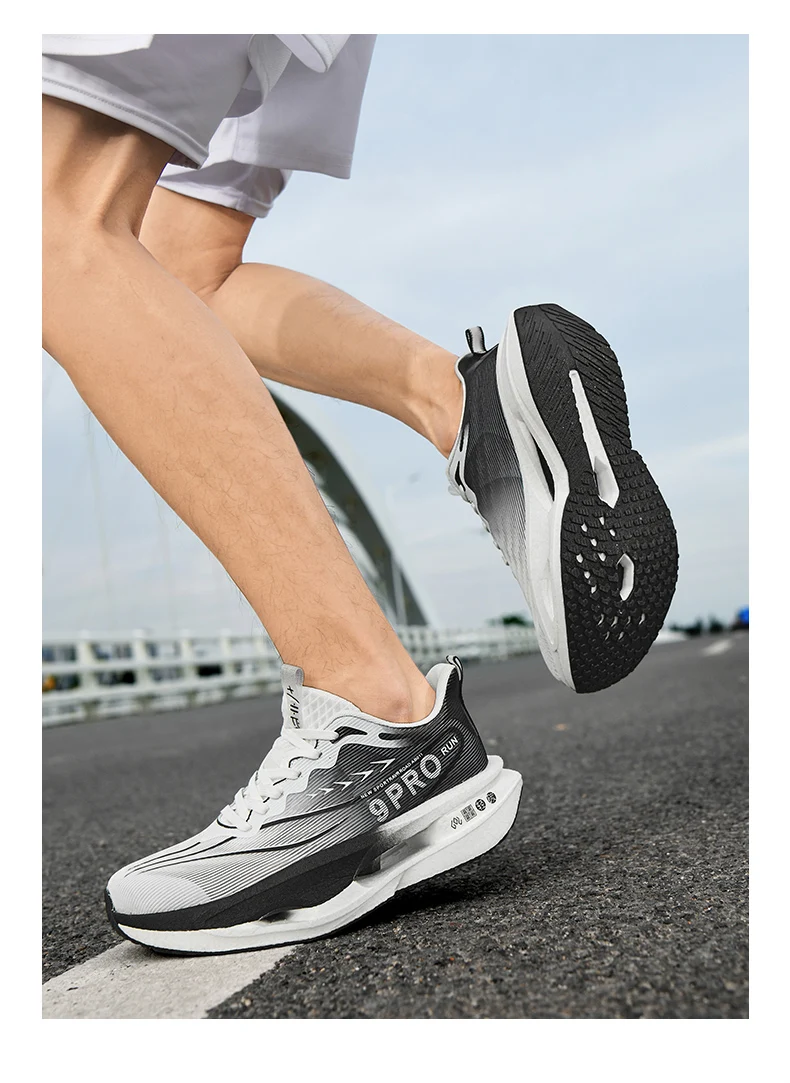 Men Running Shoes Carbon Board Marathon Speciality Sports Air Breathable Lightweight Women's Comfortable Athletic Sneakers